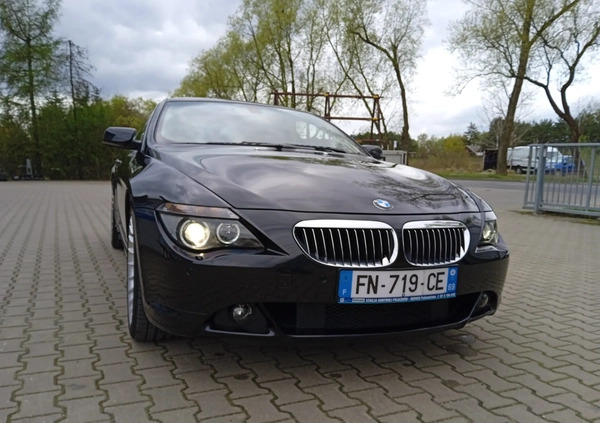 BMW Seria 6 cena 64999 przebieg: 75000, rok produkcji 2007 z Pobiedziska małe 466